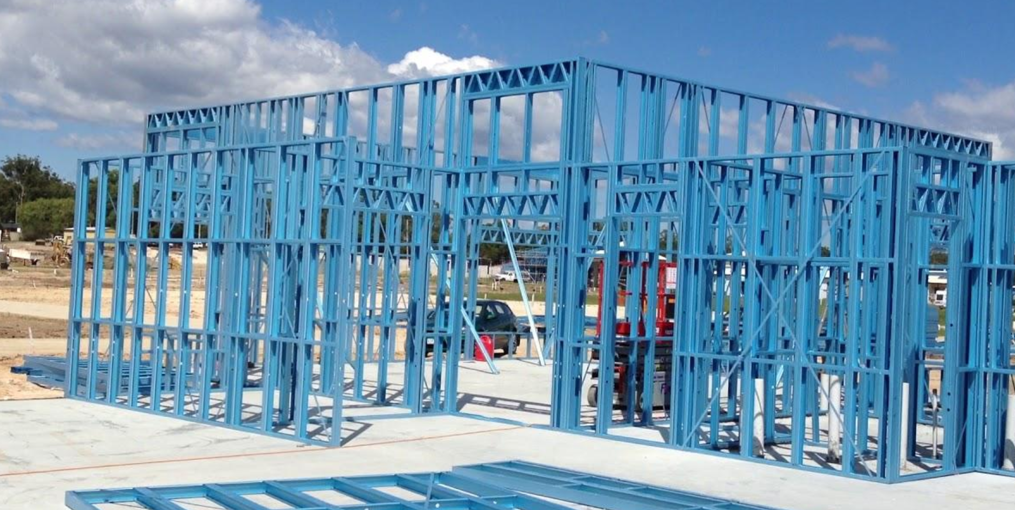 Light steel framing construction project